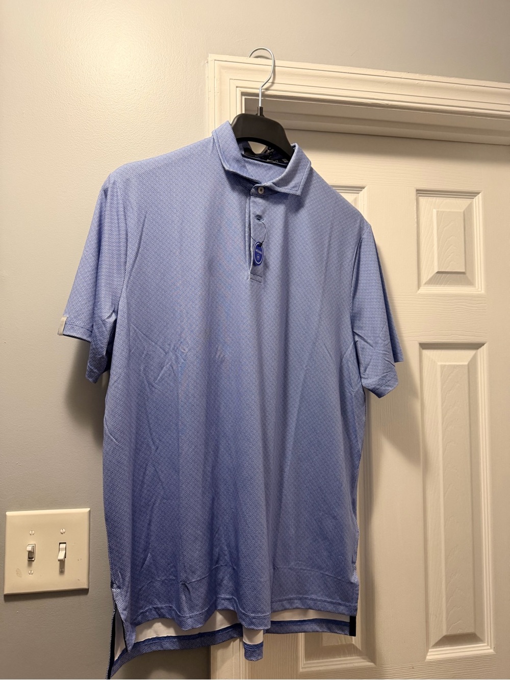 Polo Ralph Lauren Light Blue golf shirt . SPF 50 . Short Sleeve Polo